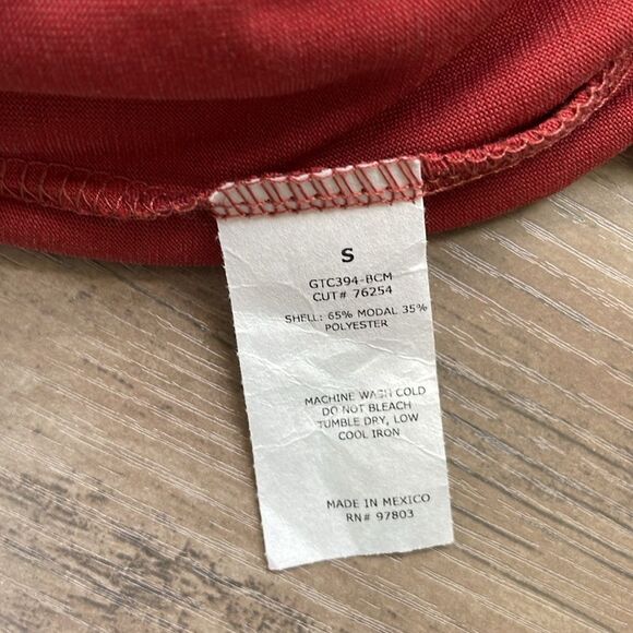 Green Envelope Womens Halter Tank Rust Sleeveless Top Sz S - Picture 8 of 9